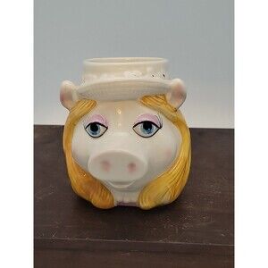 vintage SIGMA Miss Piggy Mug Cup Ceramic Jim Henson Muppets Taste Setter 14 oz
